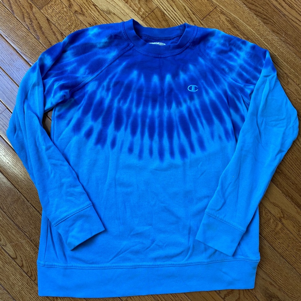 Tie dye champion crewneck
